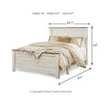 Willowton Queen Panel Bed, Dresser, Mirror, Chest and 2 Nightstands - Image 7