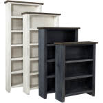 Eastport 74" Bookcase W/ 4 Fixed Shelves WME3472-DBK