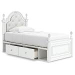 Kozlani Twin Upholstered Panel Bed with Storage - Image 4