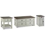 Bolanburg Coffee Table with End Table and Chairside End Table