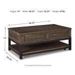 Johurst Lift-top Coffee Table and 2 End Tables - Image 7