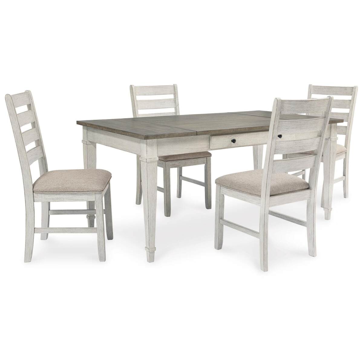 59123d7c7325cf03a88b92b72f55ba50 Skempton Dining Table and 4 Chairs - Image 1
