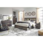 Drystan King Bookcase Storage Bed, Dresser, Mirror, Chest and 2 Nightstands - Image 2