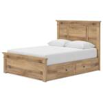 Makidern Queen Panel Bed with Storage, Dresser and Mirror - Image 16