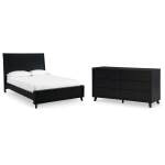 Danziar Queen Panel Bed and Dresser