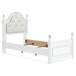 Kozlani Twin Upholstered Panel Bed, Dresser and Mirror - Image 9