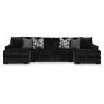 Midnight-Madness 3-Piece Sectional with Chaise
