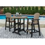 Fairen Trail Outdoor Counter Height Dining Table with 2 Barstools - Image 2