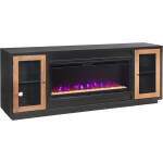 Chelsea 82" Fireplace Console W/ 42" Insert MSS1960NWT-BLK