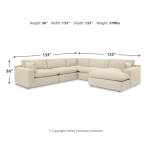 Elyza 5-Piece Sectional with Chaise - Image 5