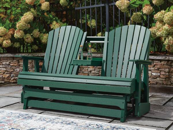 Shell Beach Outdoor Loveseat Glider - Image 8
