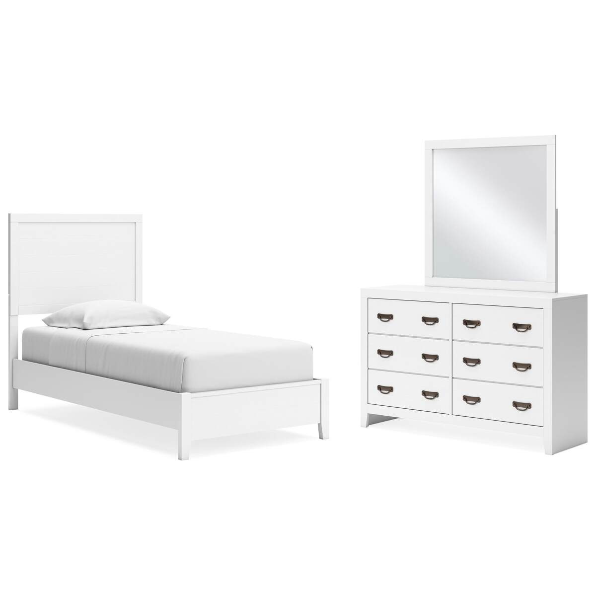 5a737c92af7dc7d5b4b895e3b17b5250 Binterglen Twin Panel Bed, Dresser and Mirror - Image 1