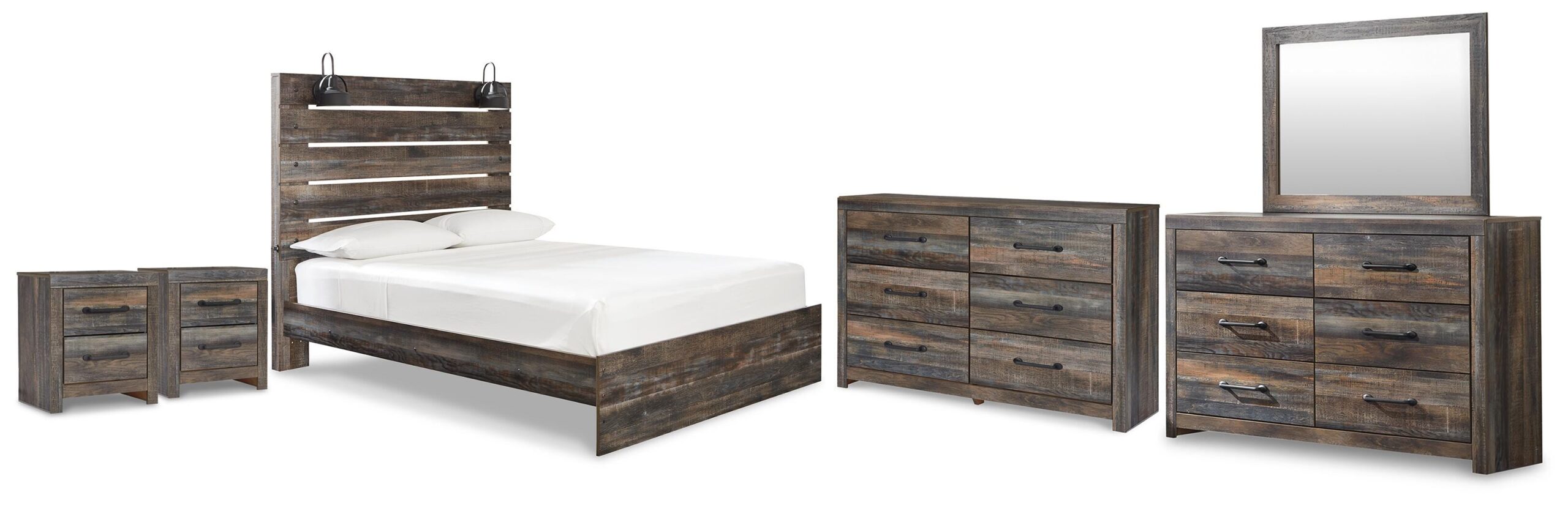 5a8b63eaf07e3d726252d436fc217f66 Drystan Queen Panel Bed, 2 Dressers, Mirror and 2 Nightstands - Image 1