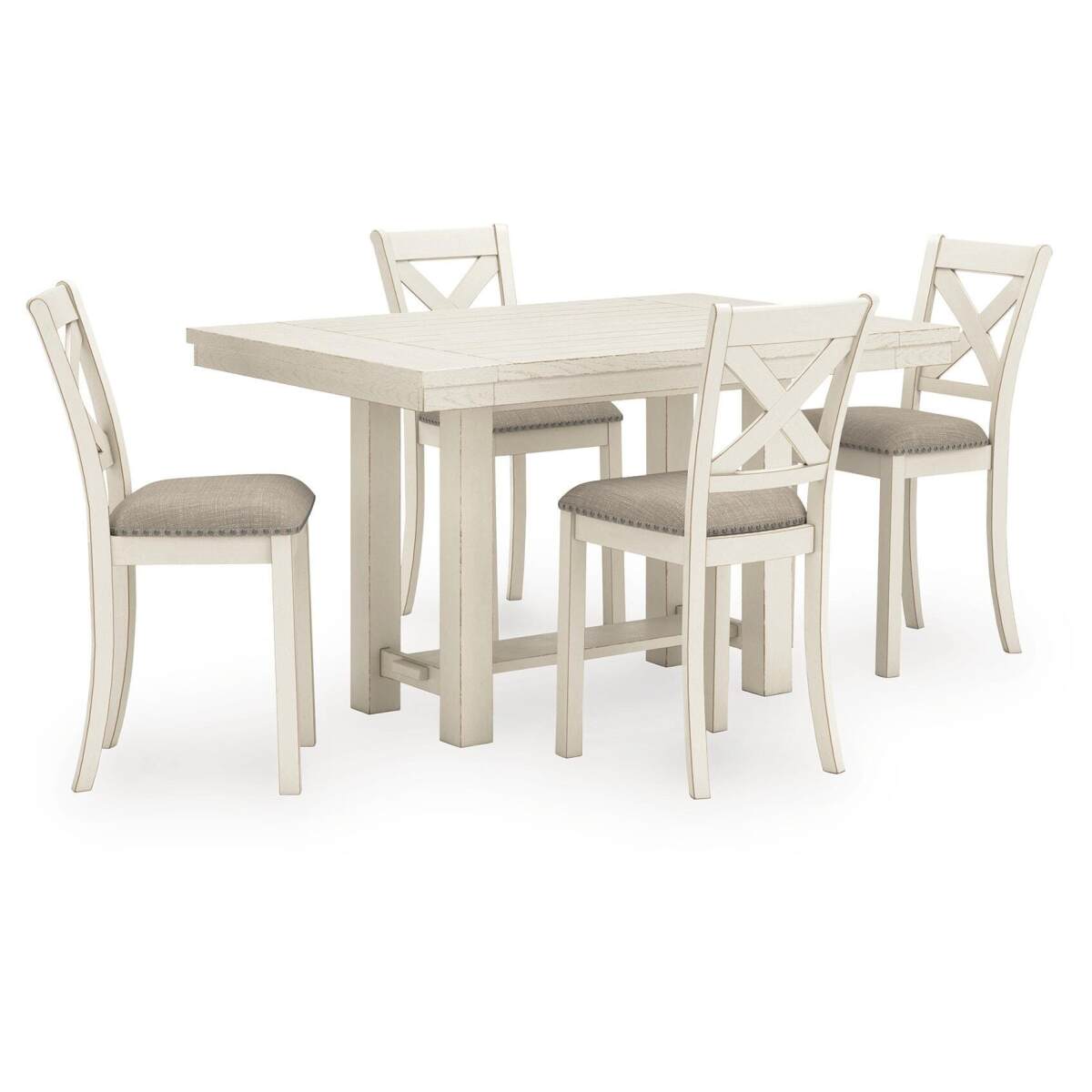 5ac009a72b482d600cea3334e8457926 Robbinsdale Counter Height Dining Table and 4 Barstools - Image 1