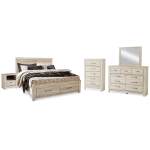 Bellaby King Storage Bed, Dresser, Mirror, Chest and 2 Nightstands