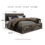 Derekson King Panel Storage Bed, Dresser, Mirror, Chest and 2 Nightstands - Image 8