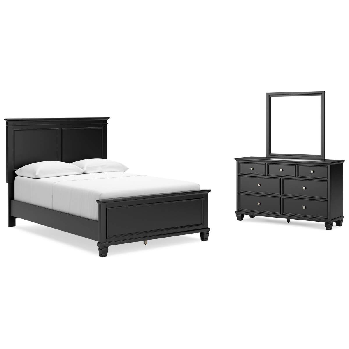 5bc964b761ae0df803b1c73c5667efa9 Lanolee Full Panel Bed, Dresser and Mirror - Image 1