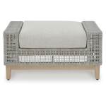 Seton Creek Outdoor Ottoman with Cushion - Image 4