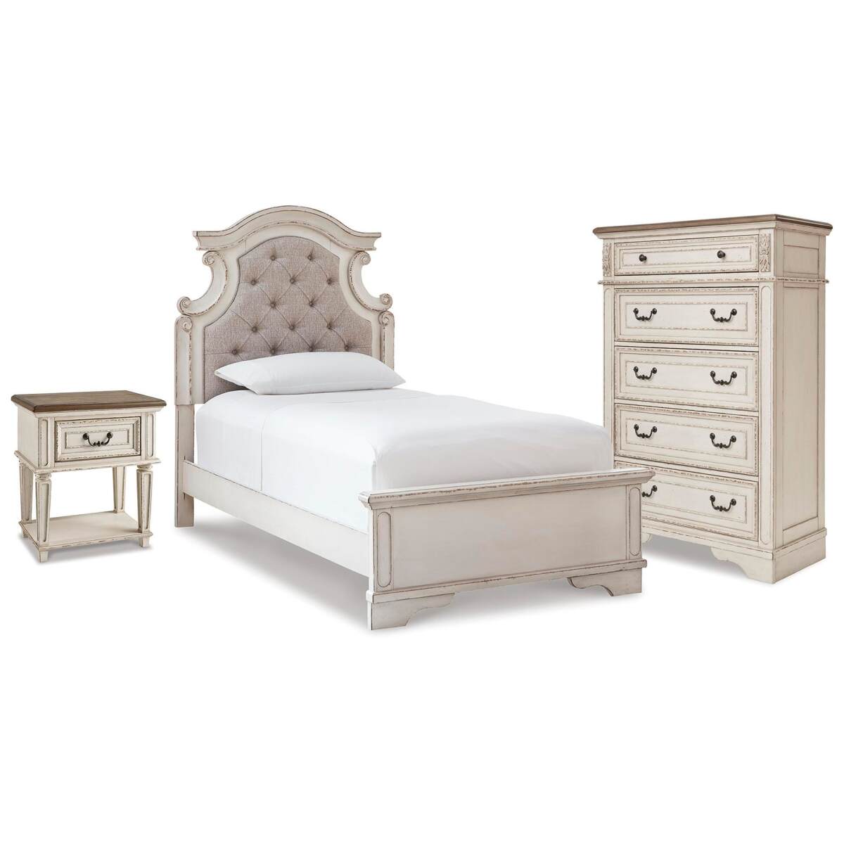 5c11732fd38daf21f06d60654742b794 Realyn Twin Panel Bed, Chest and Nightstand - Image 1