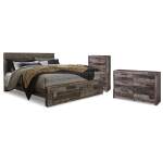 Derekson King Storage Bed, Dresser and Chest