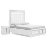 Chalanna Queen Panel Storage Bed and Nightstand