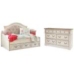 Realyn Twin Storage Day Bed and Dresser