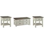 Bolanburg Coffee Table and 2 End Tables