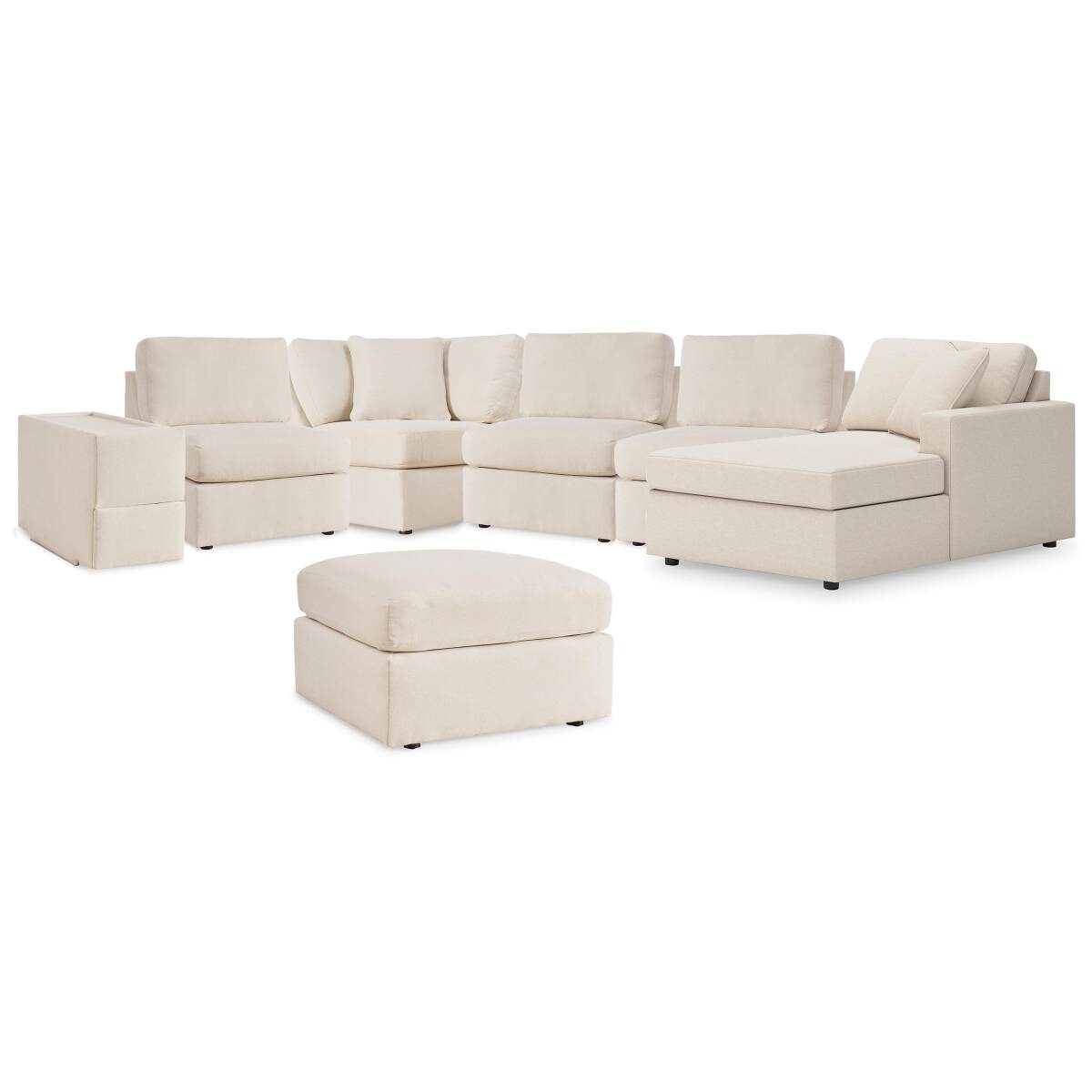 5e5d9ea138435be385e390d8f9ad35b5 Modmax 6-Piece Sectional with Chaise and Ottoman - Image 1