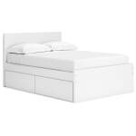 Onita Full Panel Platform Bed with 1 Side Storage