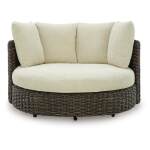 Kimora Outdoor Swivel Lounge Chair with Cushion - Image 4