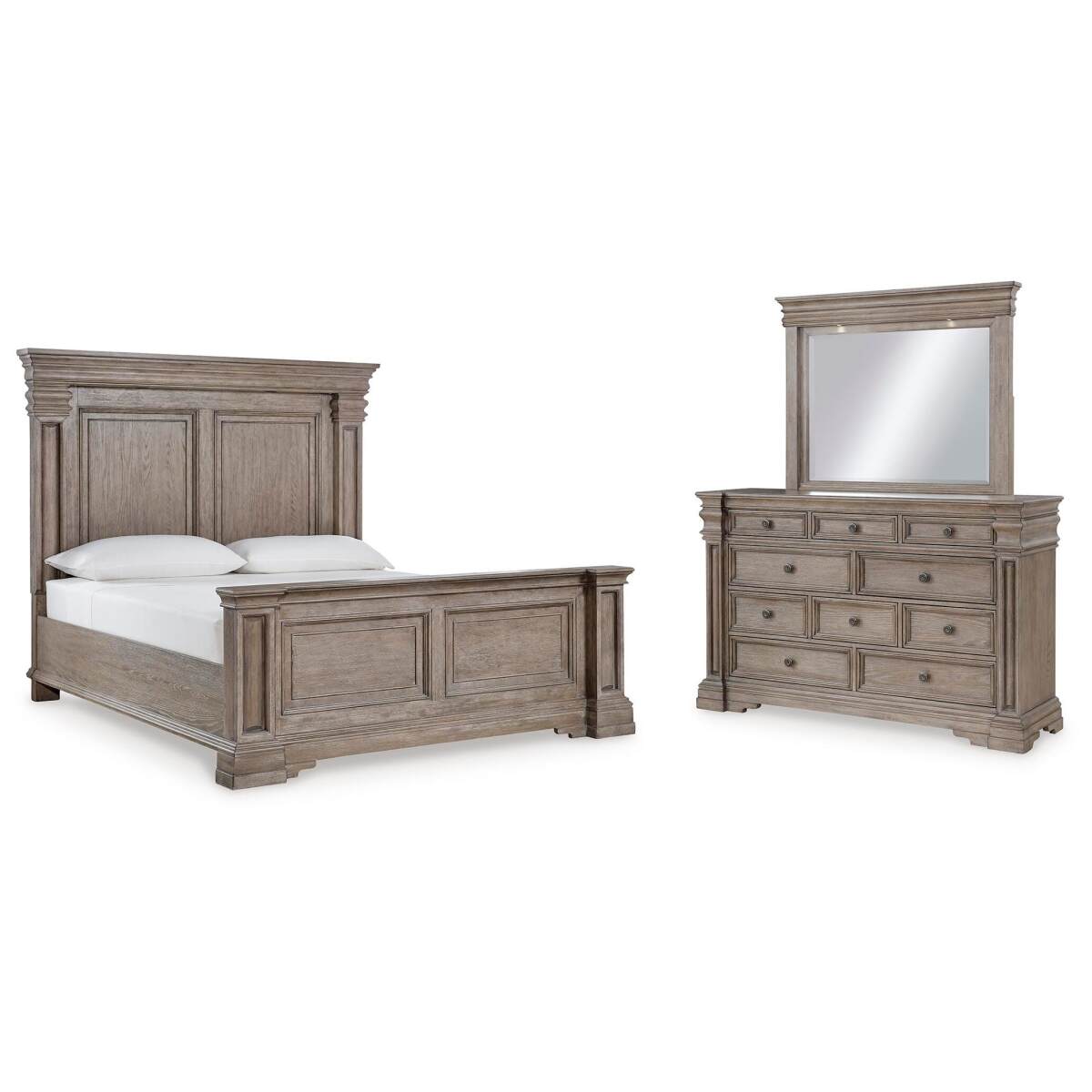 5faf75f535385707a63c3b7cd0033058 Blairhurst King Panel Bed, Dresser and Mirror - Image 1