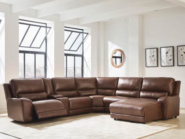 DeepWakes 6-Piece Power Reclining Sectional with Chaise - Image 3