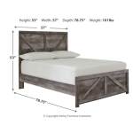Wynnlow Full Crossbuck Panel Bed, Dresser and Mirror - Image 8
