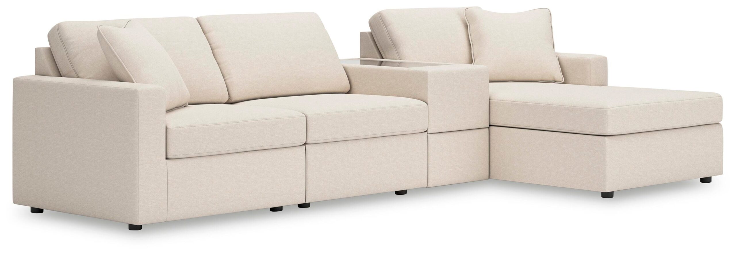 60267787e464475551ea4e2bfe70882a Modmax 4-Piece Sectional with Chaise - Image 1