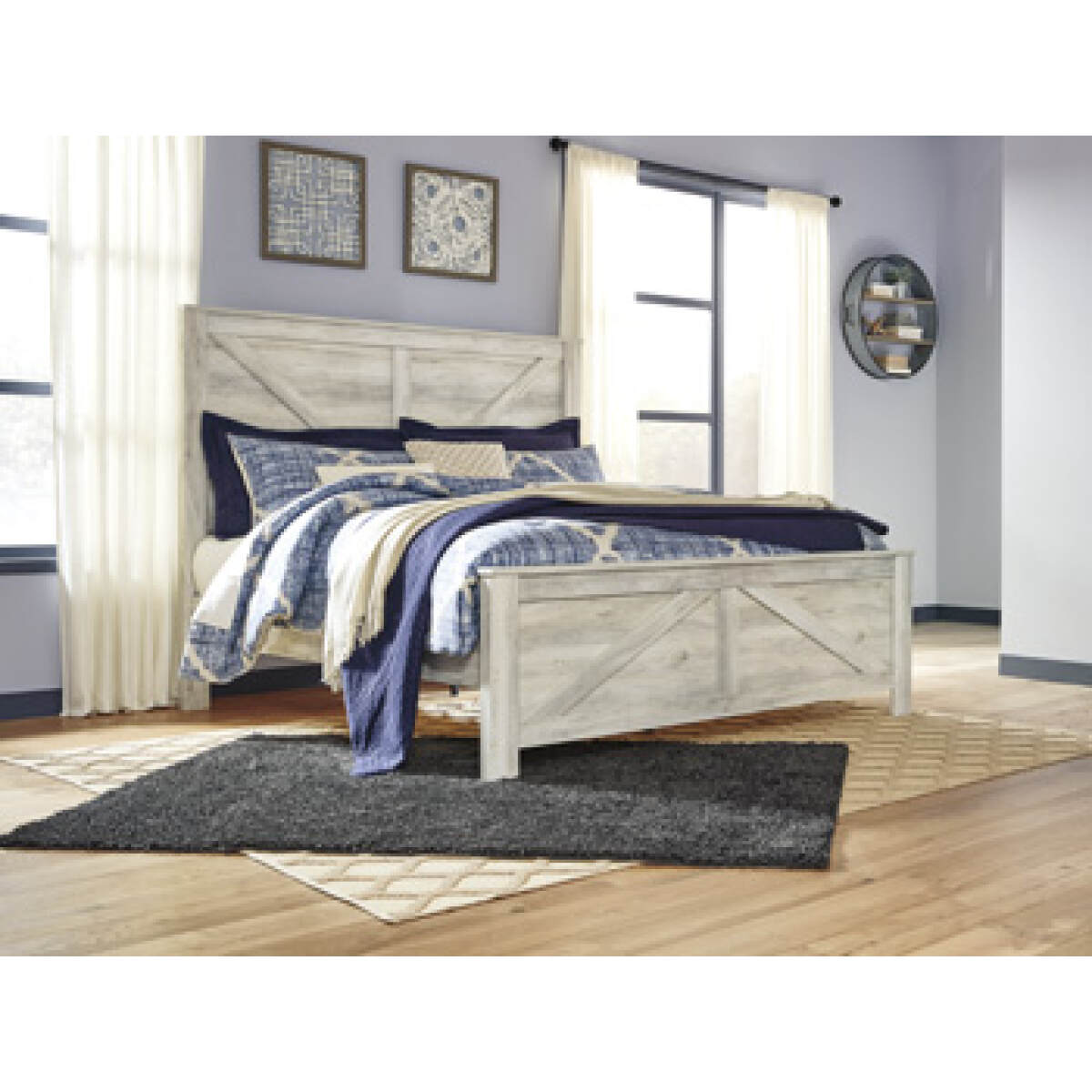 60e502dcbbd273b74b430530e1f3f46e Bellaby King Crossbuck Panel Headboard - Image 1