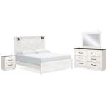 Gerridan King Panel Bed, Dresser, Mirror and Nightstand
