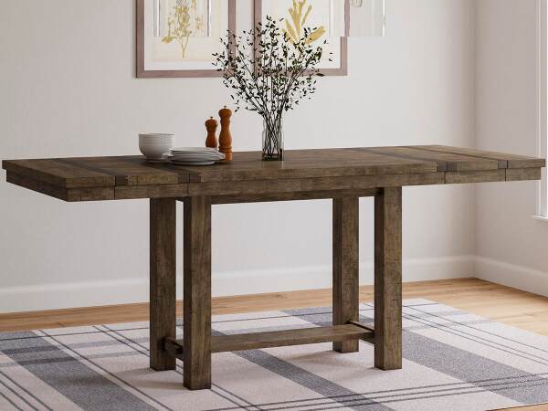 Moriville Counter Height Extension Table and 8 Barstools - Image 7