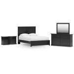 Maribel Queen Panel Bed with Dresser, Mirror and 2 Nightstands - Image 2