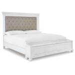 Kanwyn King Upholstered Storage Bed, Dresser, Mirror and Nightstand - Image 6