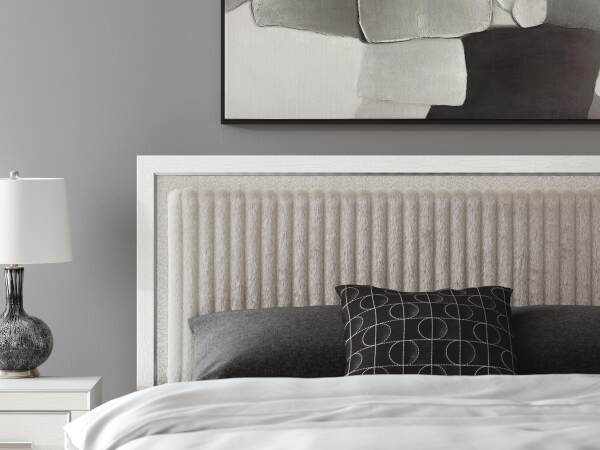 Zuraleus King Upholstered Panel Platform Storage Bed - Image 8