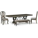 Maylee Dining Table, 2 Chairs and Bench