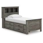 Frandern Twin Bookcase Bed with Storage, Dresser and Mirror - Image 11