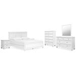 Fortman King Panel Bed, Dresser, Mirror, Chest and 2 Nightstands