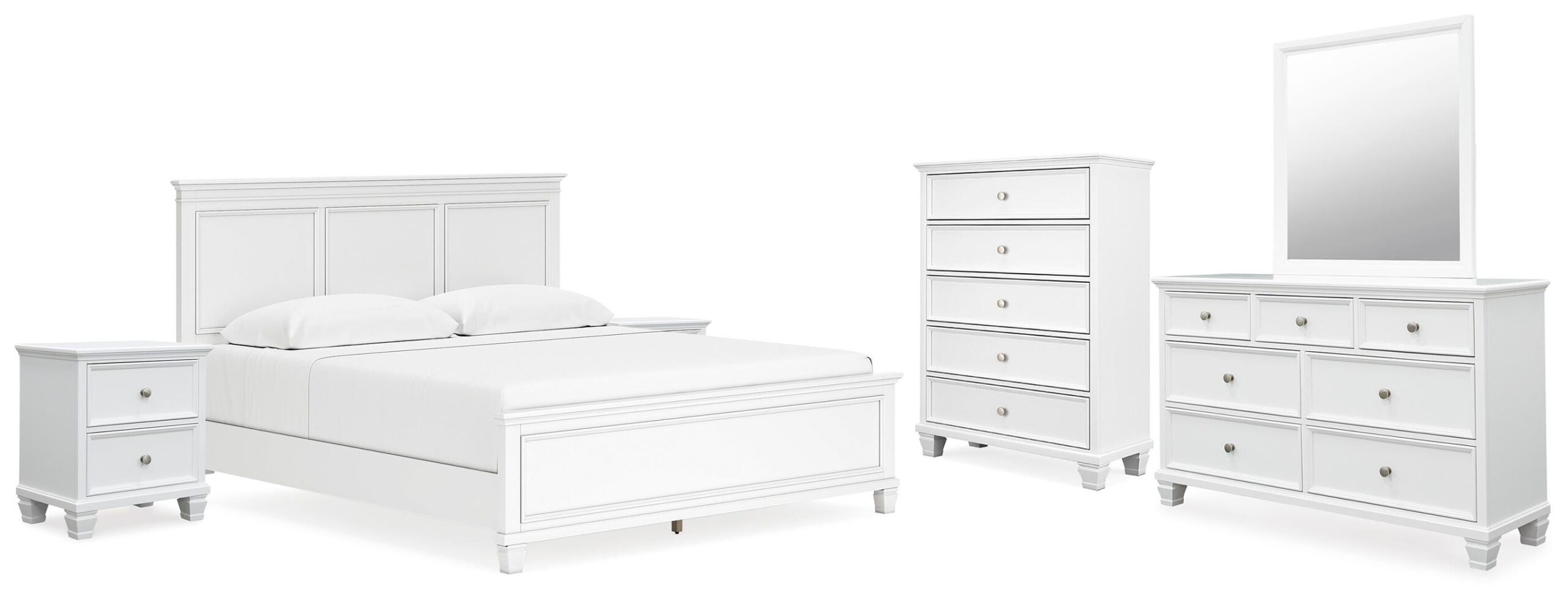 639f81b157c279885fb9da6334698854 Fortman King Panel Bed, Dresser, Mirror, Chest and 2 Nightstands - Image 1