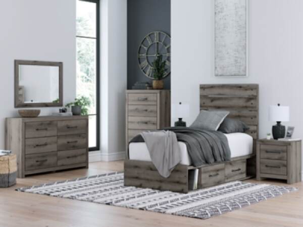 Graystorm Twin Panel Storage Bed - Image 12