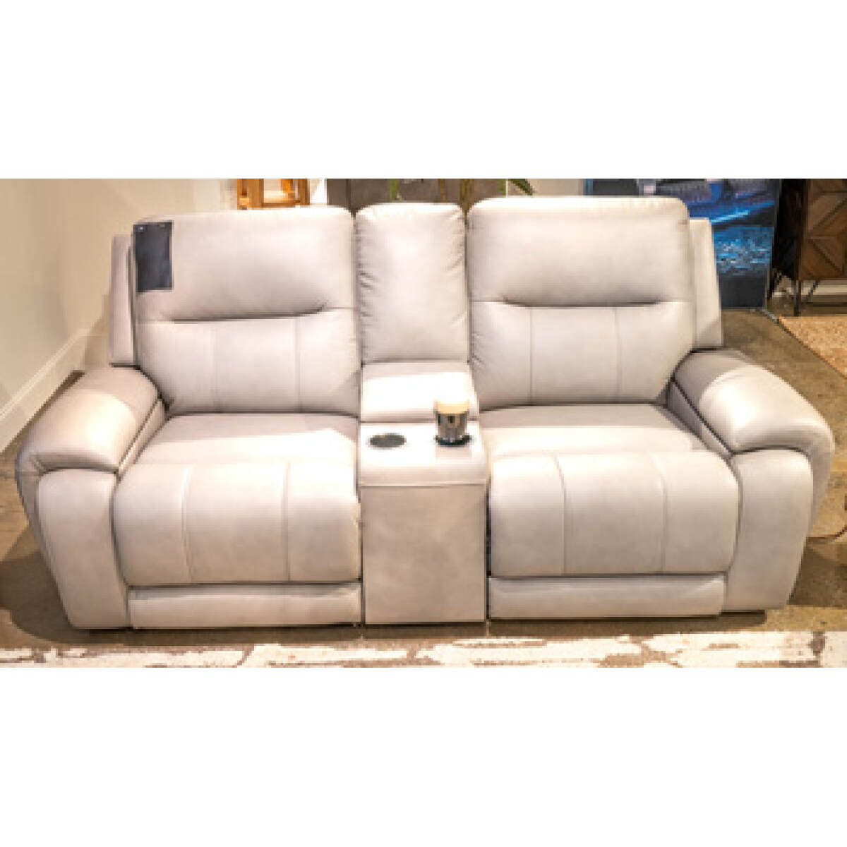 63c558901a162a036cede9ae9c03d174 Trendsetter Power Reclining Loveseat with Audio Seating - Image 1