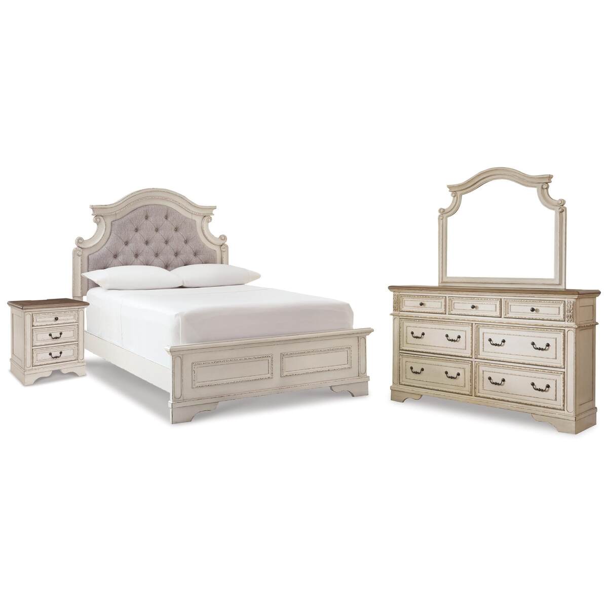 63d0a8db5bd37b7ea8f2f2f692153435 Realyn Full Panel Bed, Dresser, Mirror and Nightstand - Image 1