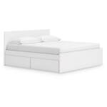 Onita King Panel Platform Bed with 2 Side Storage