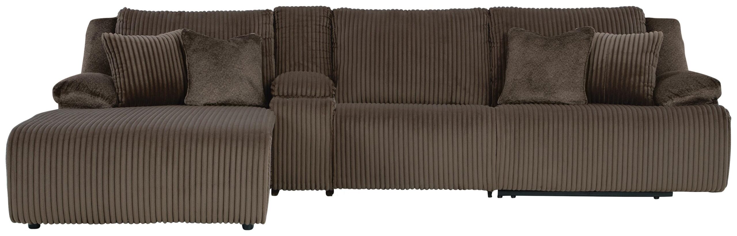 64b7481563c7f9c51eaa338359562b69 Top Tier 4-Piece Reclining Sectional with Chaise - Image 1