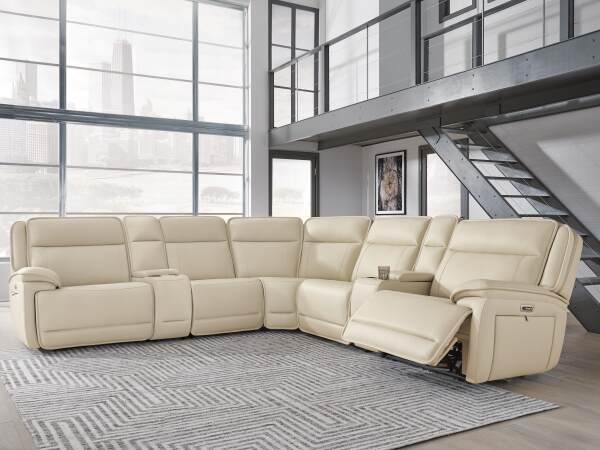 Double Deal 7-Piece Reclining Sectional with 2 Consoles - Image 4